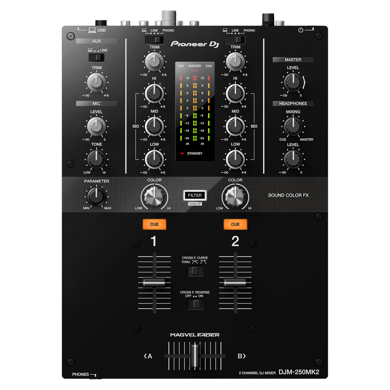 Pioneer DJ DJM-250MK2 2-Channel DJ Mixer