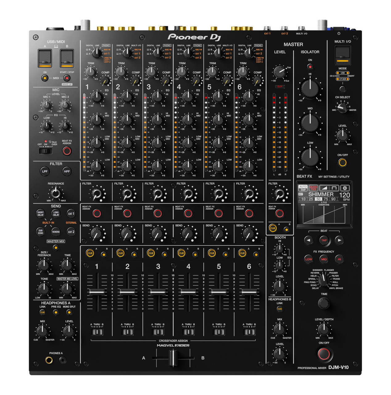 Pioneer DJ DJM-V10 6-Channel Professional DJ Mixer - Sound Productions