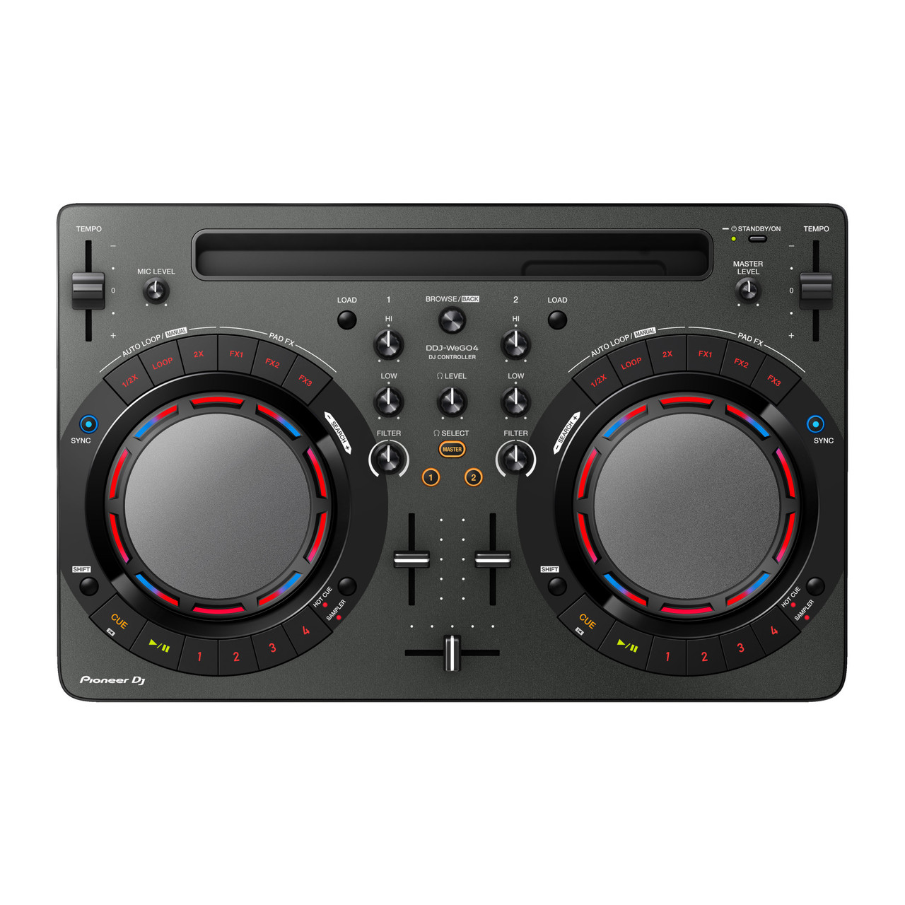 DISCONTINUED] Pioneer DJ DDJ-WeGO4-W Portable DJ Controller 