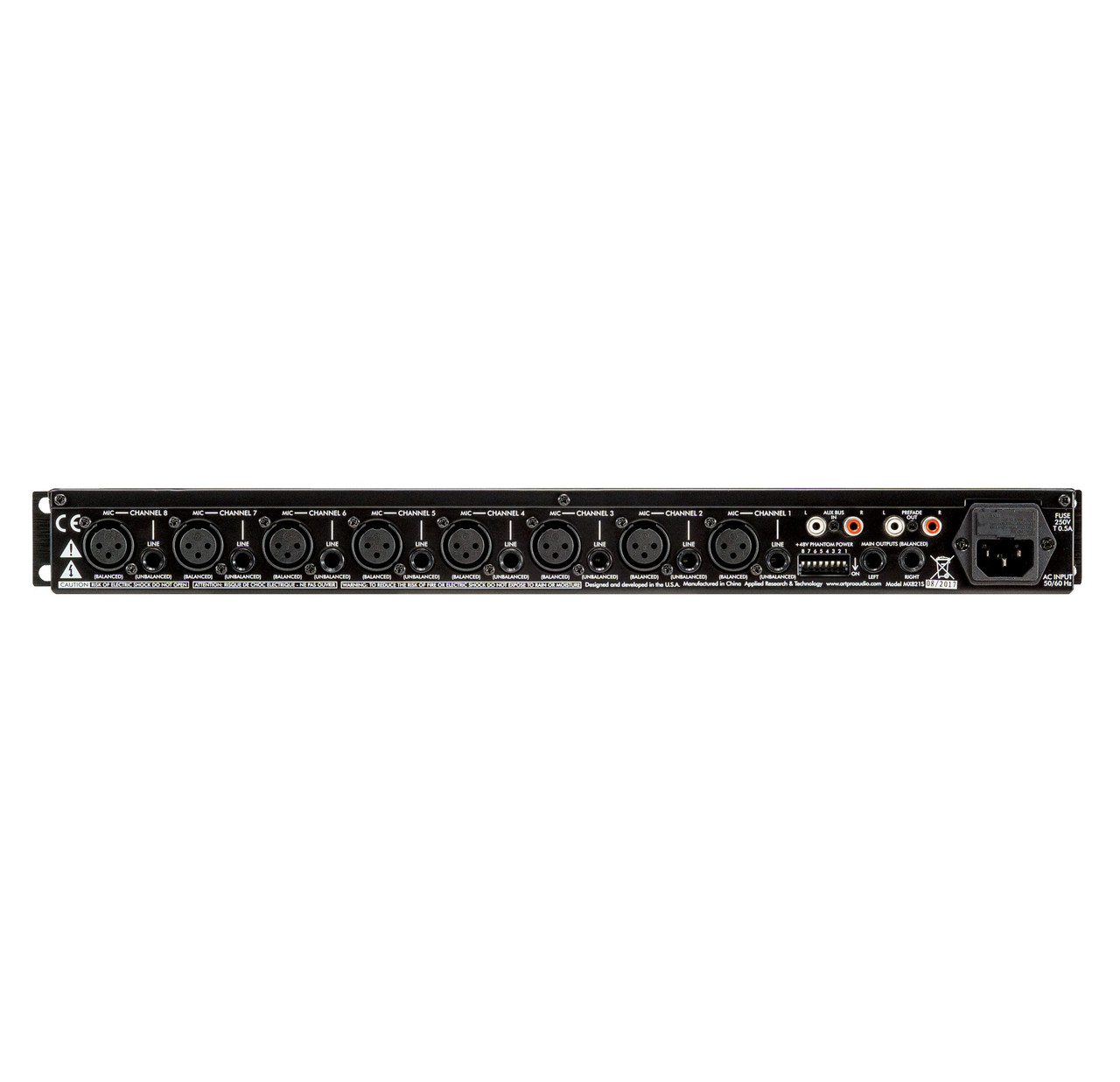 ART MX821S 8-Channel Stereo Mic/Line Mixer with Stereo Outputs