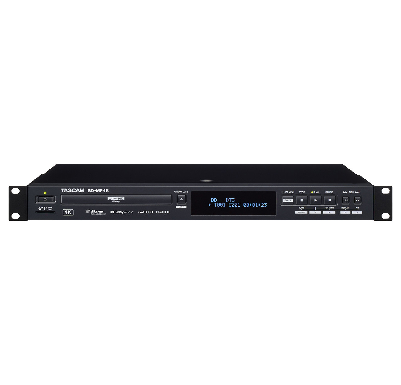 TASCAM BD-MP4K Rackmount 4K UHD Blu-ray Player - Sound Productions