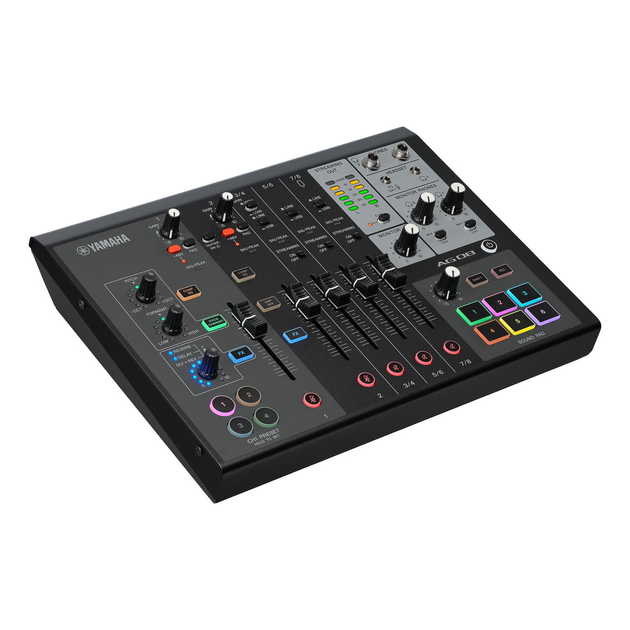 Yamaha AG08 8-Channel Live Streaming Mixer - Sound Productions