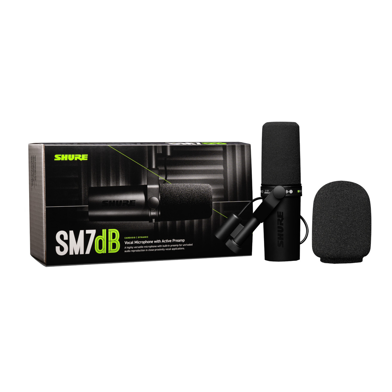 Shure SM7dB Dynamic Vocal Microphone w/Built-In Preamp