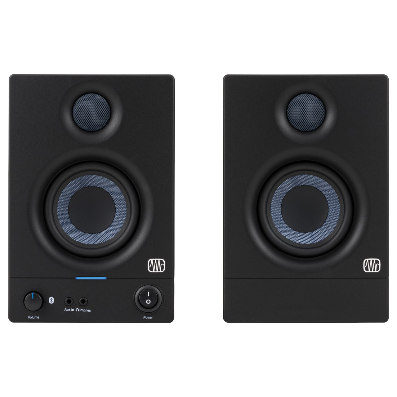 2) Presonus Eris E4.5 BT 50w 2-Way 4.5 Studio Monitors Speakers+Recording  Mixer