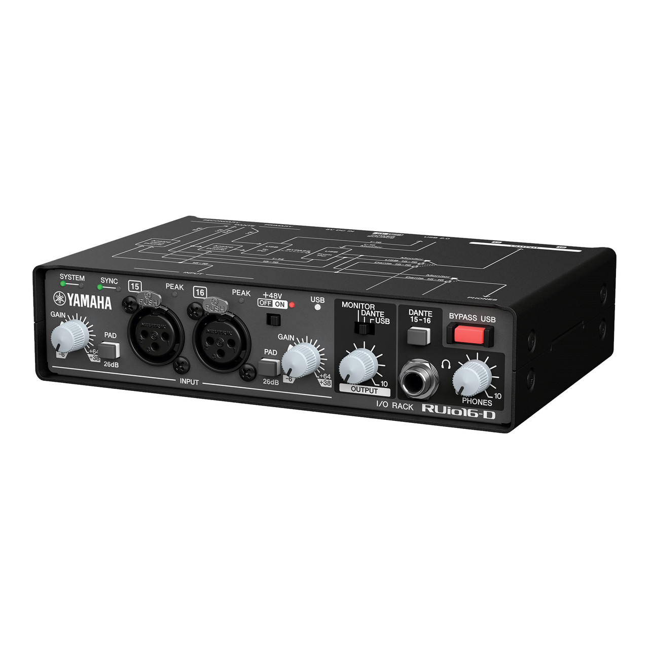 Yamaha RUio16-D Dante/Analog/USB Audio Interface - Sound Productions