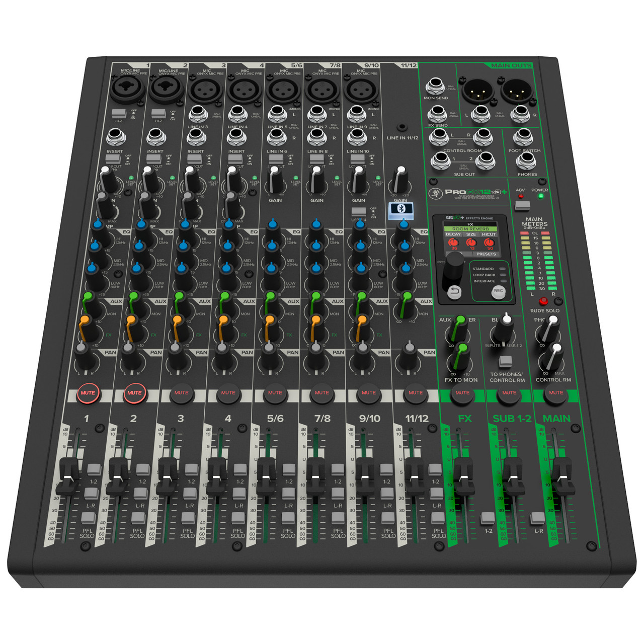 Mackie ProFX12v3+ 12-Channel Analog Mixer - Sound Productions