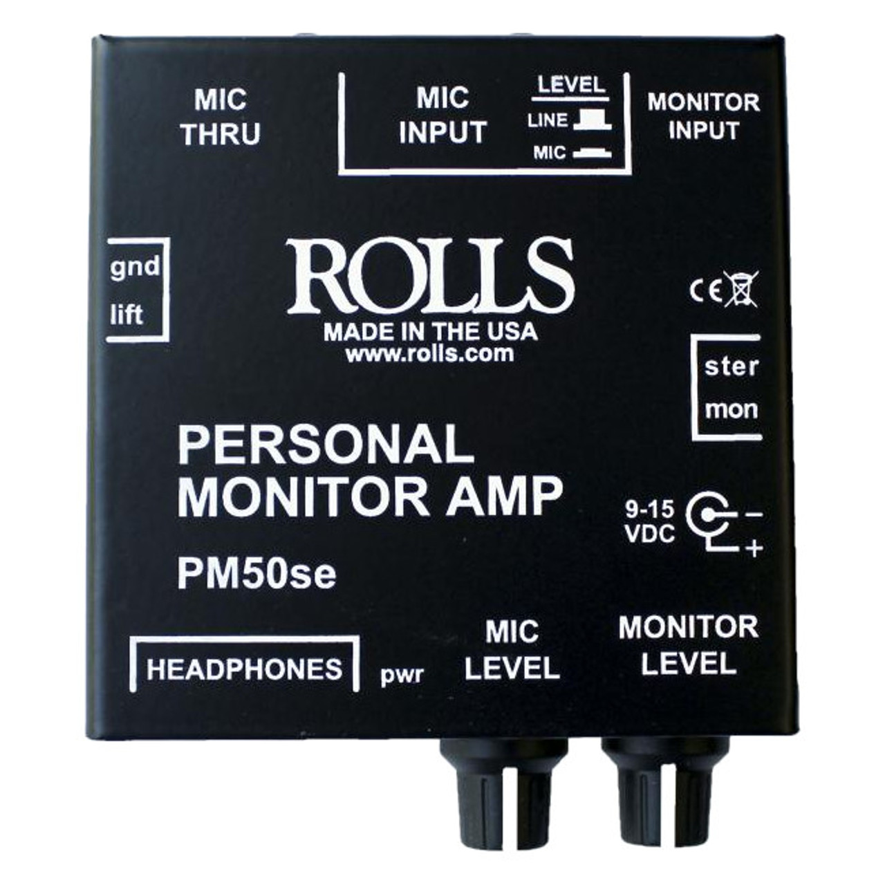 Rolls PM50se Personal Monitor Headphone Amplifier - Sound Productions