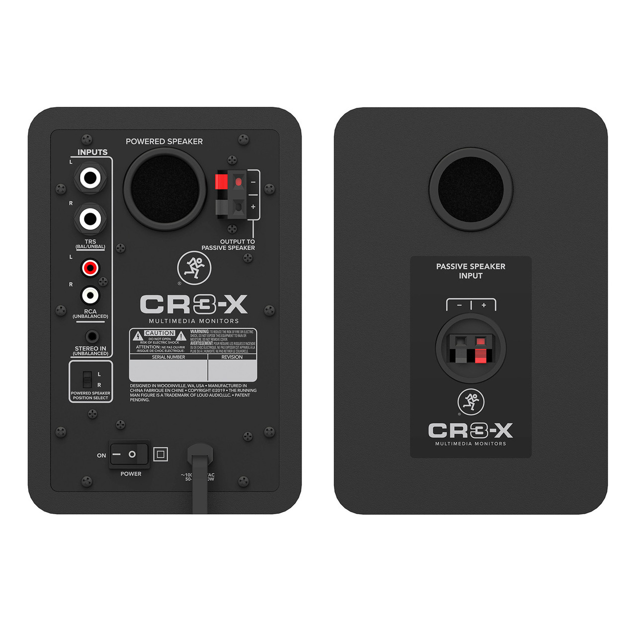 Mackie CR3-X 3-Inch Reference Studio Monitors (Pair) - Sound 