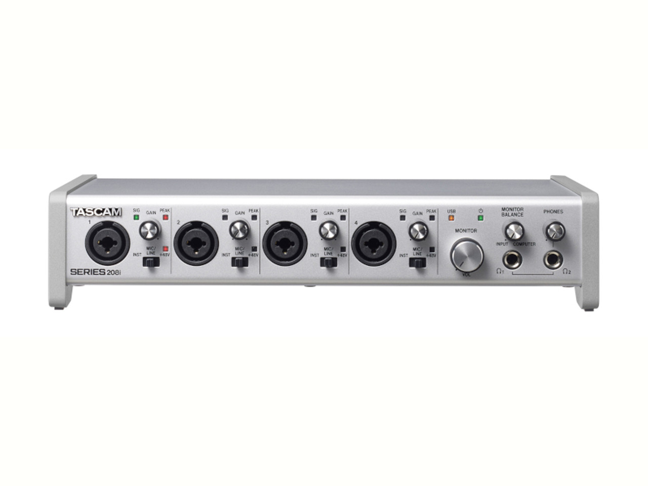 TASCAM SERIES 208i 20 IN/8 OUT USB Audio/MIDI Interface - Sound