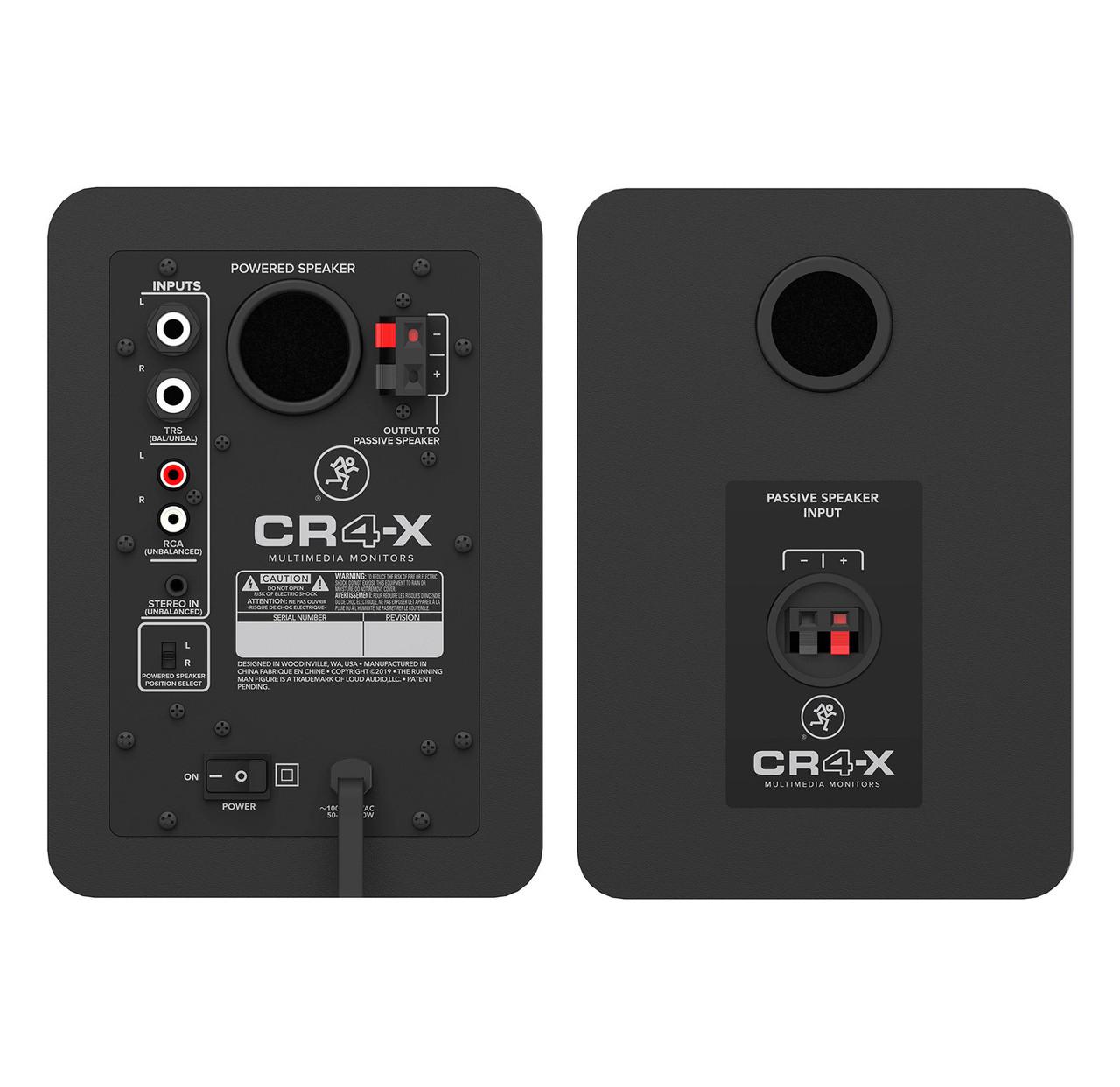 Mackie CR4-X 4-Inch Reference Studio Monitors (Pair) - Sound 