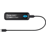 Audinate Dante AVIO 2CH USB-C I/O Adapter Top View