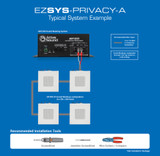 AtlasIED EZSYS-PRIVACY-A Easy System Sound Masking Kit setup