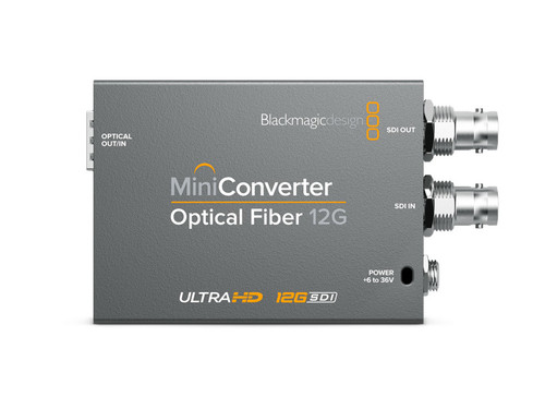 Blackmagic Design Mini Converter Optical Fiber 12G Front