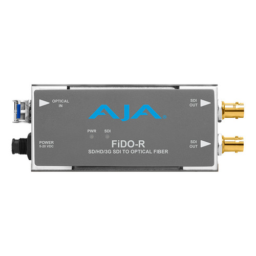 AJA FIDO-R-ST 1-Channel Single-Mode ST Fiber to 3G-SDI Receiver