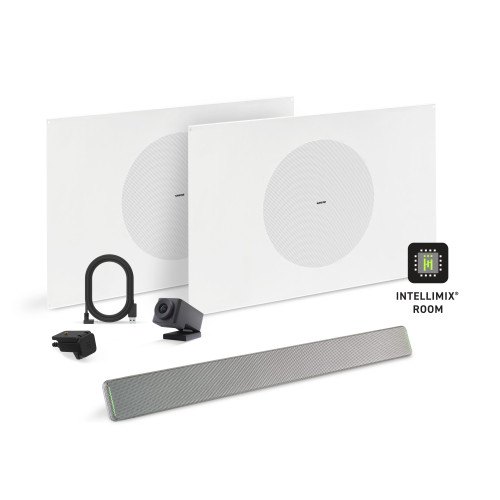 Shure Microflex Ecosystem 712M + Huddly Cam AV Conferencing Bundle aluminum