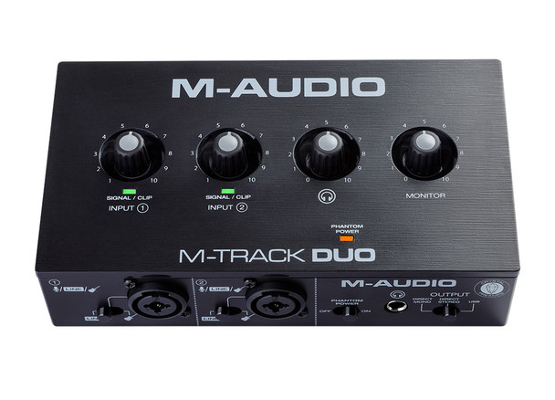 sne hvid cirkulation leje M-Audio M-Track Duo 2-Channel USB Audio Interface - Sound Productions