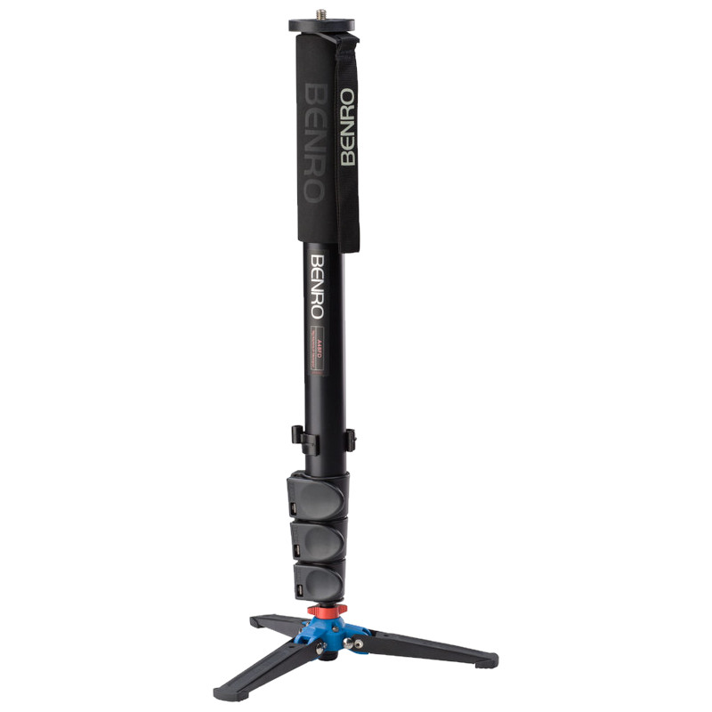 Benro A48FD Series 4 AL Monopod with Locking 3-Leg Base compact