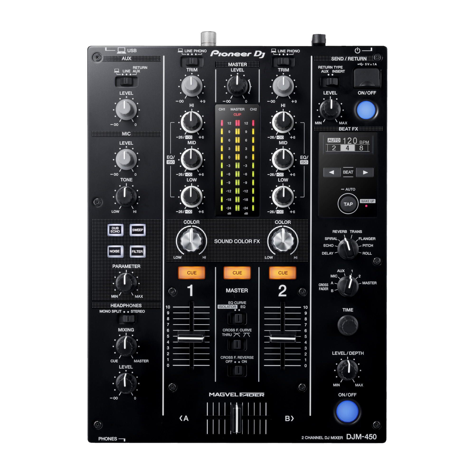 Pioneer DJ DJM-450 2-Channel DJ Mixer - Sound Productions