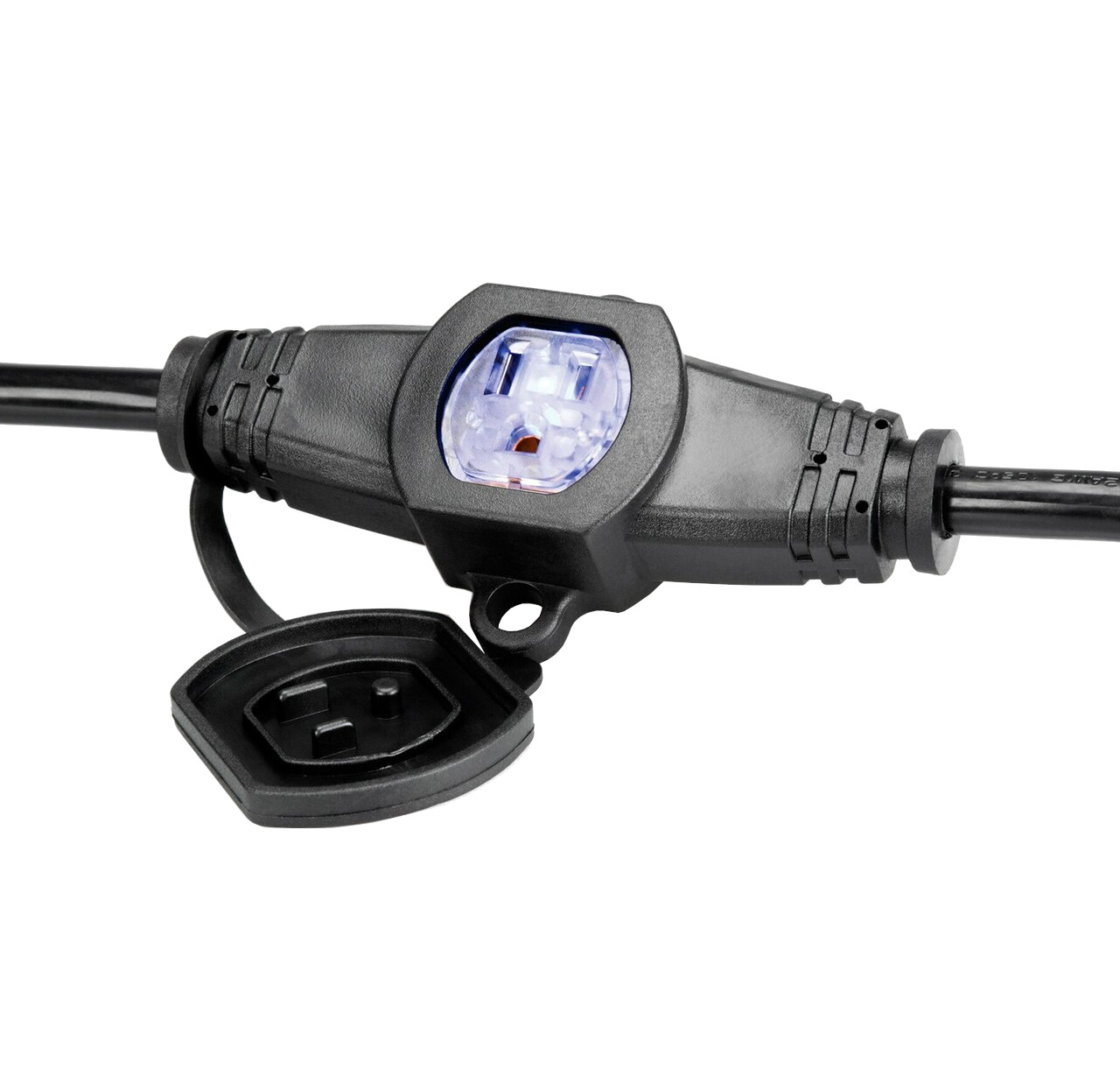 Hosa PDX-430 NEMA 5-15R to NEMA 5-15P Power Distribution Cable detail