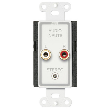 RDL D-CIJ3 Consumer Stereo Input Wall Plate - Sound Productions