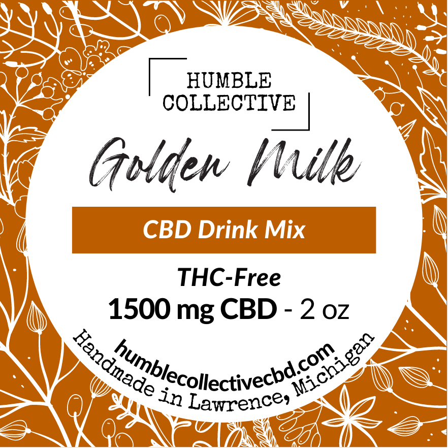 *NEW Strength* CBD Golden Milk Mix Various Sizes Humble Collective