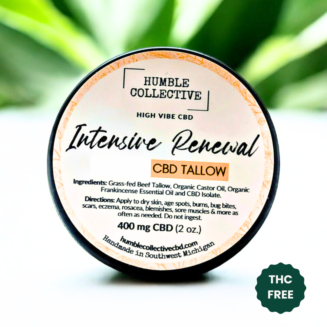 Intensive Renewal Whipped CBD Tallow – Deeply Healing Skin Balm