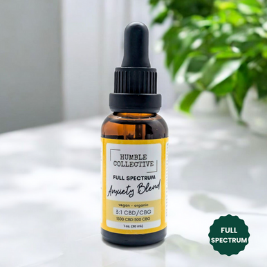 Anxiety Blend Herbal CBG + CBD Oil – Stress Relief