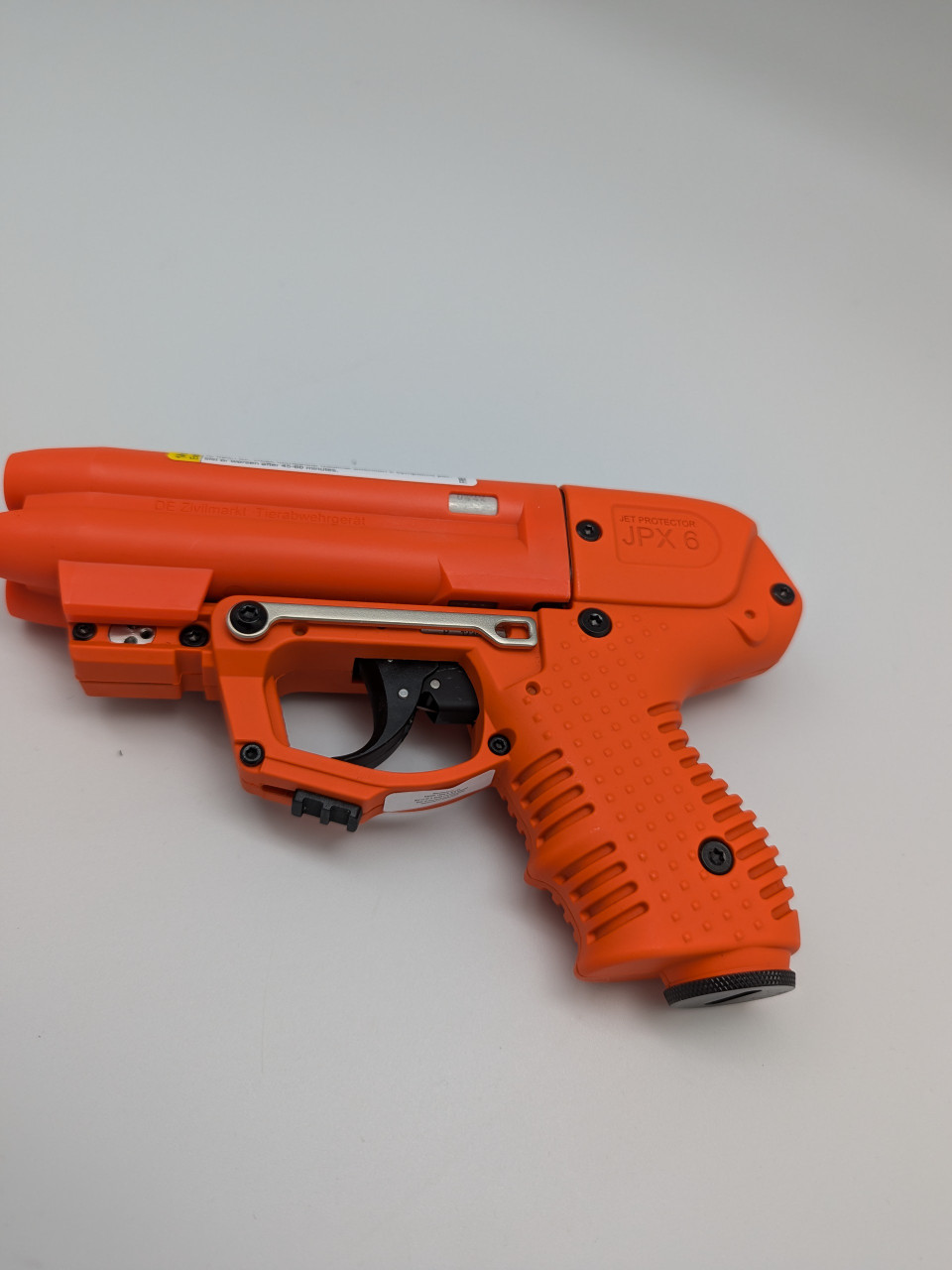 FIRESTORM JPX 6 PRIMER FIRED ORANGE 4 SHOT PEPPER GUN WITH LASER