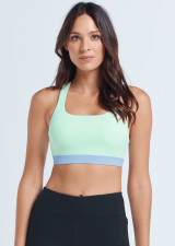 POWER UP SQUARE NECK CROP – SORBET