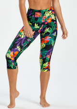 TANGERINE JUNGLE DUAL POCKET 3/4 TIGHT