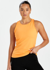 LINA PLAITED TANK - TANGERINE