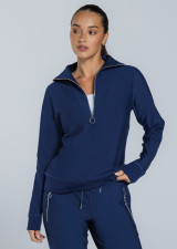 TOUCH DOWN FLEECE 1/4 ZIP JUMPER - INK