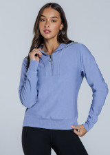 Touch Down Fleece ¼ Zip Jumper - French Lilac