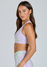RUN SWIM ACTIVE HIGH SUPPORT CROP - LIME SODA RUN SWIM ACTIVE HIGH SUPPORT CROP - LIME SODA
