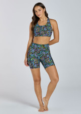 RUN SWIM ACTIVE DUAL POCKET MID-THIGH SHORT - PAISLEY POP RUN SWIM ACTIVE DUAL POCKET MID-THIGH SHORT - PAISLEY POP