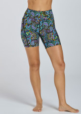 RUN SWIM ACTIVE DUAL POCKET MID-THIGH SHORT - PAISLEY POP RUN SWIM ACTIVE DUAL POCKET MID-THIGH SHORT - PAISLEY POP