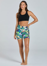 ENDURANCE DUAL POCKET MID-THIGH SHORT - STARFLOWER