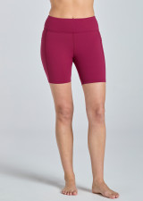 BELLA DUAL POCKET MID-THIGH SHORT - WILDBERRY