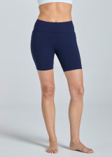 BELLA DUAL POCKET MID-THIGH SHORT - DEEP INK