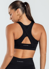 LEO HI-TECH SPORTS BRA - BLACK