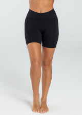 ENDURANCE DUAL POCKET MID-THIGH TIGHT - BLACK