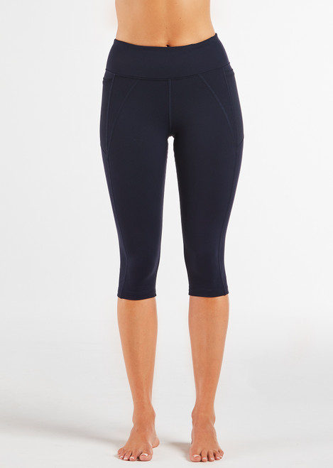 Carrera Dual Pocket ¾ Activewear Legging - Deep Navy Carrera Dual Pocket ¾ Activewear Legging - Deep Navy
