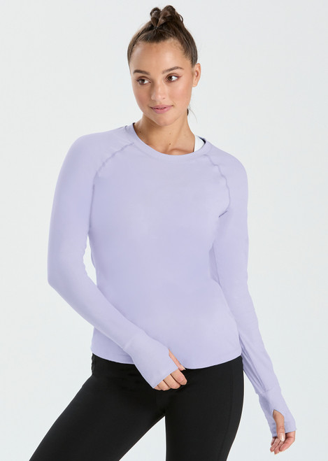 Morning Stretch Long Sleeved Running Top – Dusk
