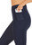 Carrera Dual Pocket Full-Length Activewear Legging - Deep Navy