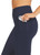 Bella Dual Pocket 7/8 Activewear Tight - Deep Navy