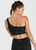 FLEX ASYMMETRICAL CROP – BLACK