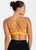 RUN SWIM ACTIVE TWIST FRONT CROP - TANGERINE