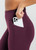 BELLA DUAL POCKET FULL LENGTH TIGHT - MIDNIGHT PLUM