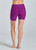 RUN SWIM ACTIVE DUAL POCKET MID-THIGH SHORT - DARK MAGENTA