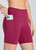 BELLA DUAL POCKET MID-THIGH SHORT - WILDBERRY